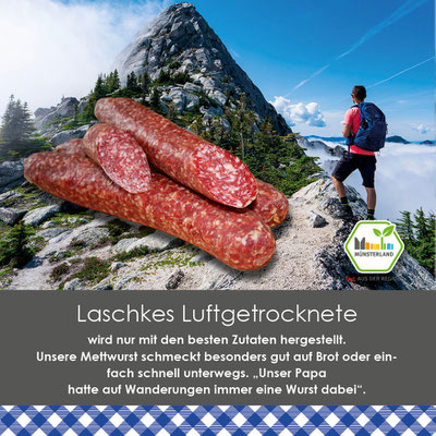 Wochenposteinleger Luftgetrocknete Mettwurst