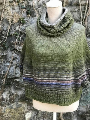 Linda Allegra Design Bat Sleeve Sweater