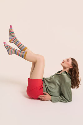 Sockengarn mit Baumwolle