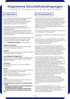 Allgemeine Geschäftsbedingungen - Seite 1