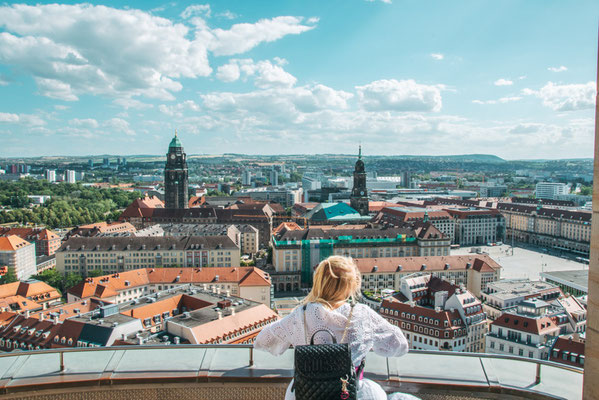 Aussicht von der Frauenkirche In Dresden