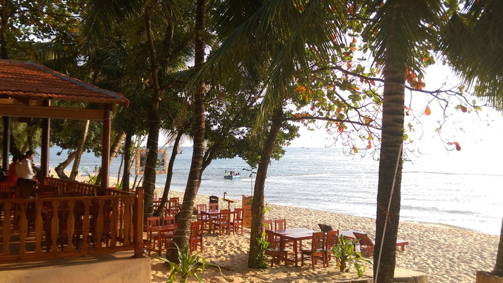 Hotelrestaurant am Strand