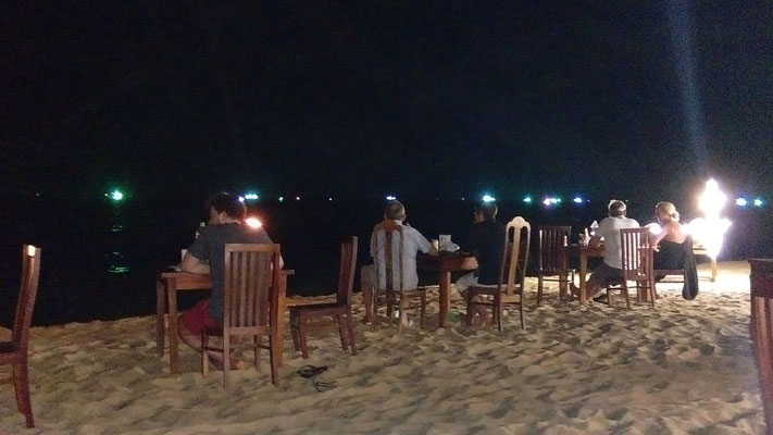 Dinner am Strand...