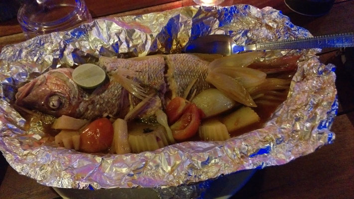 White Snapper gegrillt