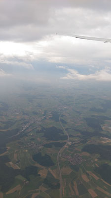 Anflug über Zürich...