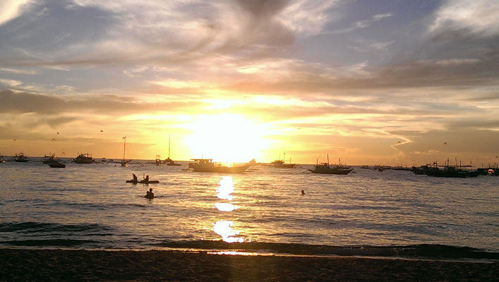 Sonnenuntergang am White Beach
