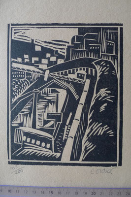 Didier, paysage urbain, bois, Album Ziniar nov. 1920.