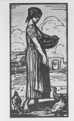 Janin, La paysanne, bois, 1924