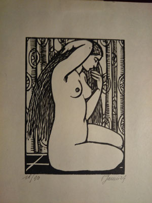 Janin, Nu, 1927, 14 x 10,4, sans date