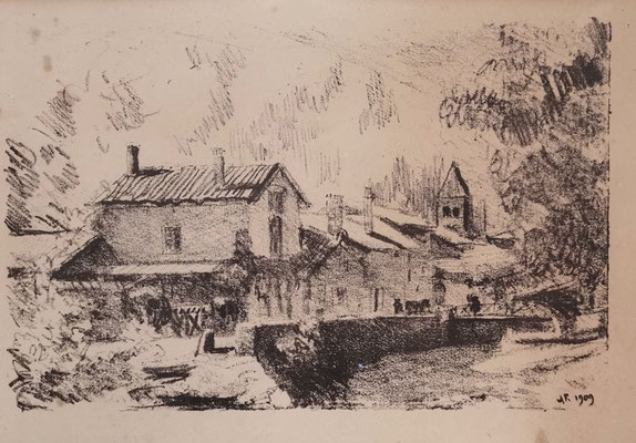 La maison de H. Blanc-Fontaines, 1909, 20 x 29 cm.