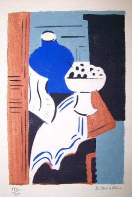 Morillon, le compotier, pochoir, Album Ziniar, février 1921.