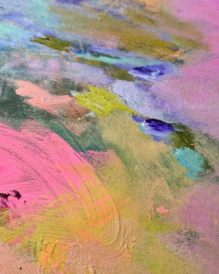 contemporary art ,in weichen farbstrukturen in pastellfarben,