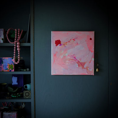 Malerei, Kunst, abstract art, Künstlerin, Farbenfroh, pink, neon-Kunst, modern art, new painting, galerie