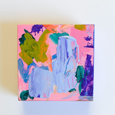 Malerei, Kunst, Art, abstract art, modern art, Künstlerin, Galerie, Kunstgalerie, wohnen mit Kunst, Farbharmonie, pink, neon,
