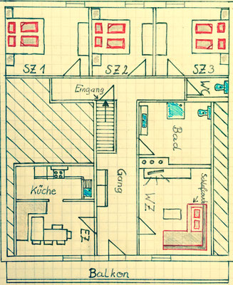 Skizze Appartement Ahorn