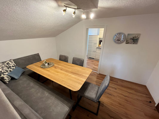 Appartement Ahorn Essbereich