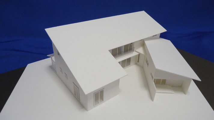 住宅　白模型　1/100　分解なし