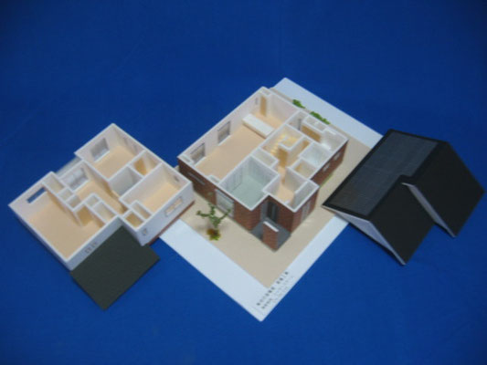 1/50　住宅模型　分解