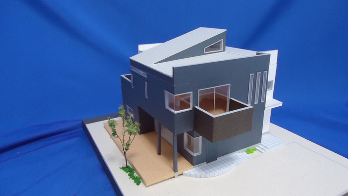 住宅模型　1/50　カラー