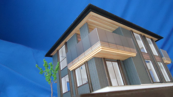 住宅模型　軒天表現希望