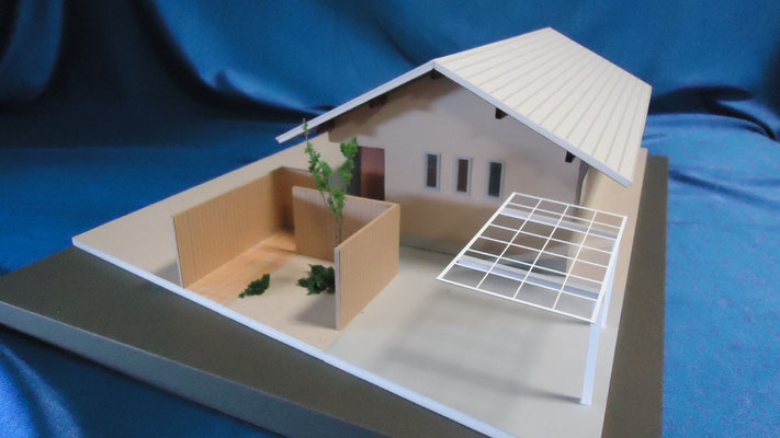 住宅模型　オプション外溝