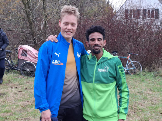 Der Sieger Brian Weiheit und der Zweite Yossief Tekle