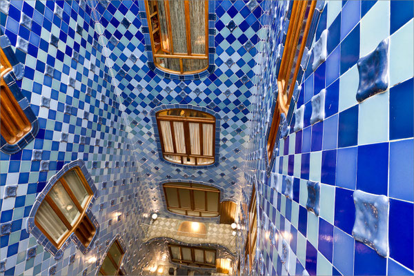 Casa Batlló (puit de lumière), Barcelone, Espagne