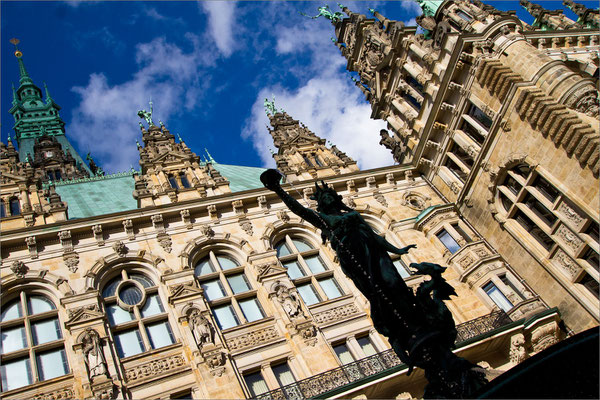 Hôtel de Ville, Hambourg, Allemagne