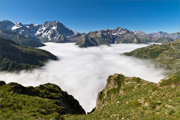 Etoile de brume sur le Gioberney, Valgaudemar, France
