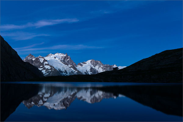 La Meije by night, Oisans, France