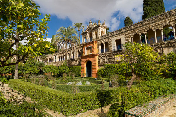 Real Alcazar (jardins), Séville, Espagne