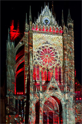 Mapping "Alter Lux Animae" - cathédrale Saint-Etienne, Metz, France