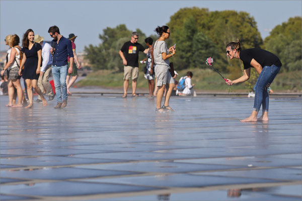 Miroir d'eau, place de la Bourse, Bordeaux, France