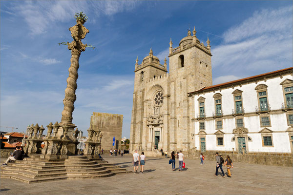Pilori et Cathédrale Sé, Porto, Portugal