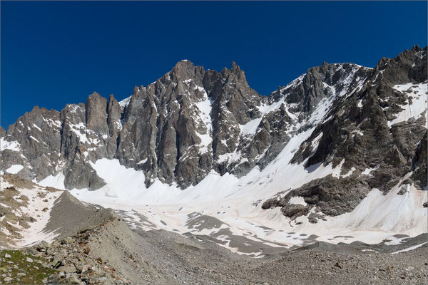 Face ouest du Dôme des Ecrins (vallon de Bonne Pierre), Vénéon, France