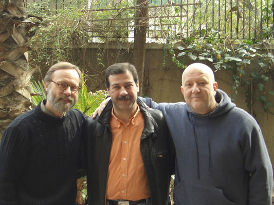 Mit Manfred Ewel und Jamal al Saqa