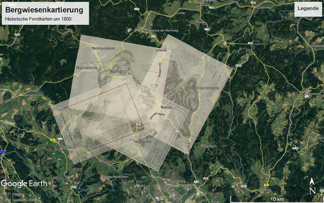 Georeferenzierte historische Karten in Google Earth