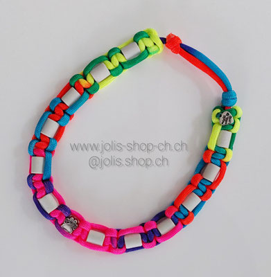 Art.-Nr.: 5059          EM-Keramik Zecken- und Flohhalsband verstellbar   37cm-42cm (Funny-rainbow)         Preis: CHF 18.-
