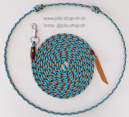Art.-Nr.: Bild 5 / 2084-5 / Reitring CHF 25.- und Bodenarbeitsseil (10mm Seil) 700cm CHF 47.-     Total Preis: CHF 72.-