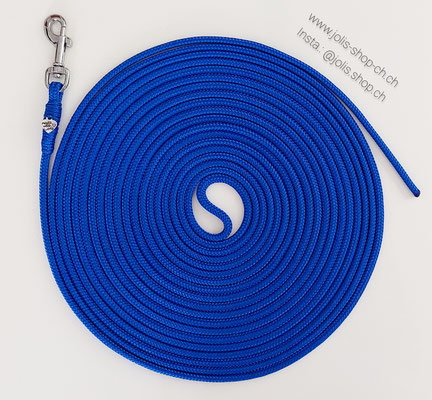 Bild 1 / Art.-Nr. : 6067 / Schleppleine 8m/5mm Seil (Electricblue) Mini-Karabiner     Total Preis: CHF 19.-