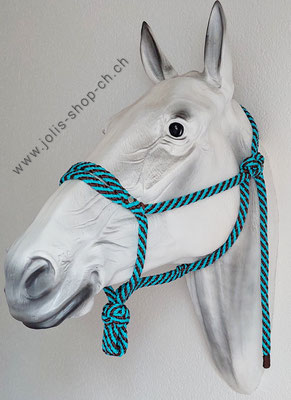 Art.-Nr.: 2063 / Knotenloses Halfter Grösse FULL/Warmblut  innendurchmesser des Seils 12mm (äussere Bandbreite 18mm)      Preis: CHF 32.-