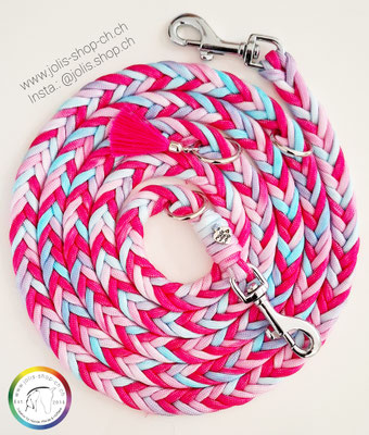 Art.-Nr.: 6012 / Hundeleine 200cm / Retro Rainbow / 2x kleiner Karabiner                                                 Preis: CHF 31.-