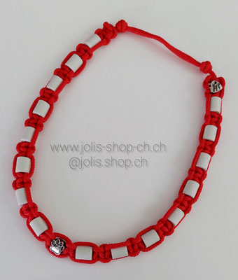 Art.-Nr.: 5054          EM-Keramik Zecken- und Flohhalsband verstellbar   47cm/54cm (Rot)         Preis: CHF 20.-