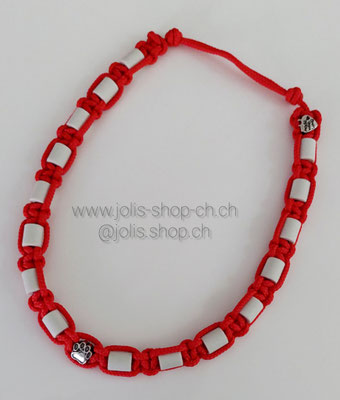 Art.-Nr.: 5054          EM-Keramik Zecken- und Flohhalsband verstellbar   47cm/54cm (Rot)         Preis: CHF 20.-