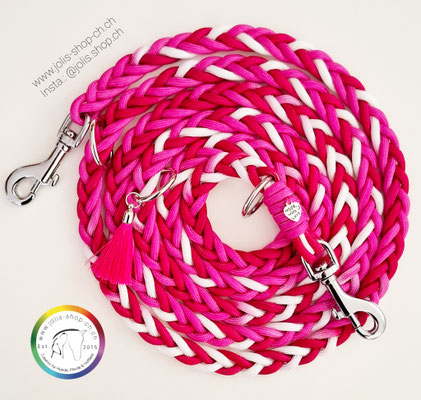 Art.-Nr.: D-6005 / Hundeleine 200cm / Amethyst Rainbow / 2x kleine Karabiner                                     Preis: CHF 31.-