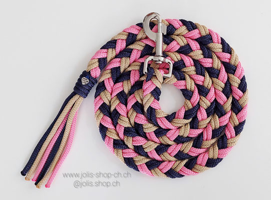Art.-Nr.: 2002 / Strick 171cm  (Rosa/Marineblau/Beige)     Preis: CHF 28.-