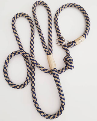 Artikel-Nr.: 5051  /  Retrieverleine für mittel bis grosse Hunde (12mm Seil) (Halsumfang und Kopfumfang sind verstellbar) Preis: 32.-