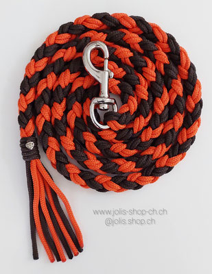 Art.-Nr.: 2031  / Strick 213cm      (Schokobraun/Orange)   Preis: CHF 36.-