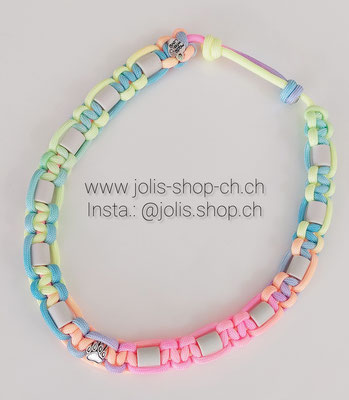 Art.-Nr.: 6057          EM-Keramik Zecken- und Flohhalsband verstellbar   46cm-50cm (Sweet Pastell Rainbow)         Preis: CHF 20.-