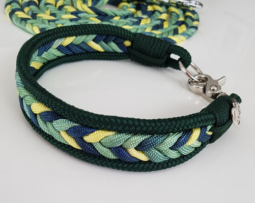 Art.-Nr.: 6015-1 / Halsband (Halsumfang 35.5cm) Jamaica Rainbow                                             Preis: CHF 26.-